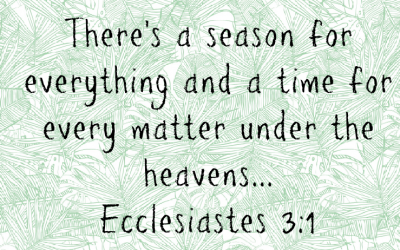 Bible in a Year – To Everything There is a Season